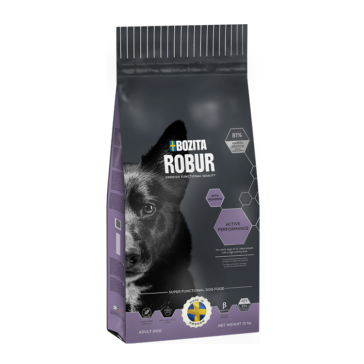 Bozita Robur - Dog Active Performance 12 kg - Hund - Tørrfôr - Dyrekassen.no
