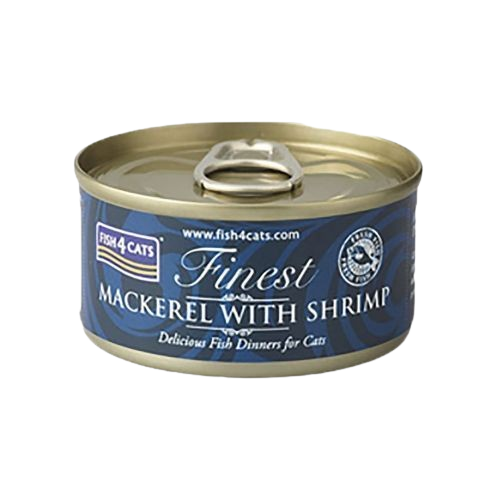 Fish4Cats - Våtfôr makrell og reker 70g - Katt - Helse og pels - Kosttilskudd - Våtfôr - Dyrekassen.no