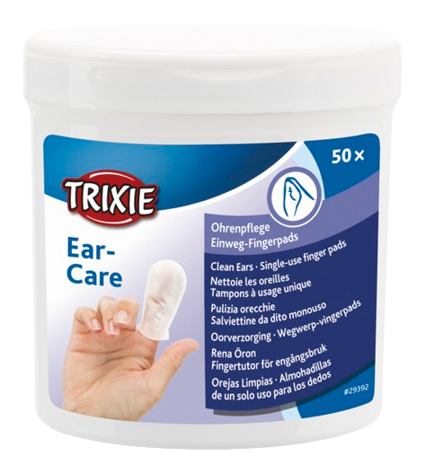 Trixie - Fingerpads Aloe Vera, for ørepleie, 50 stk - Hund - Hundens Apotek - Dyrekassen.no