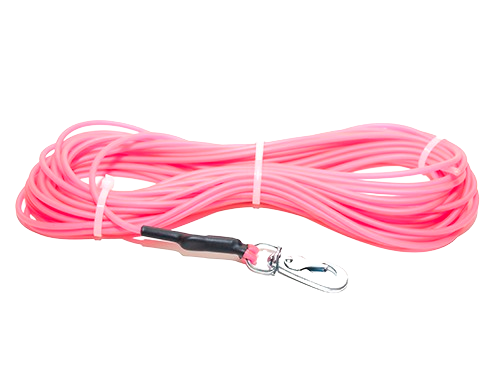 Pritax - Sporline L15 m B4 mm Rosa - Hund - Kobbel og bånd - Flexi bånd - Langliner og sporliner - Dyrekassen.no