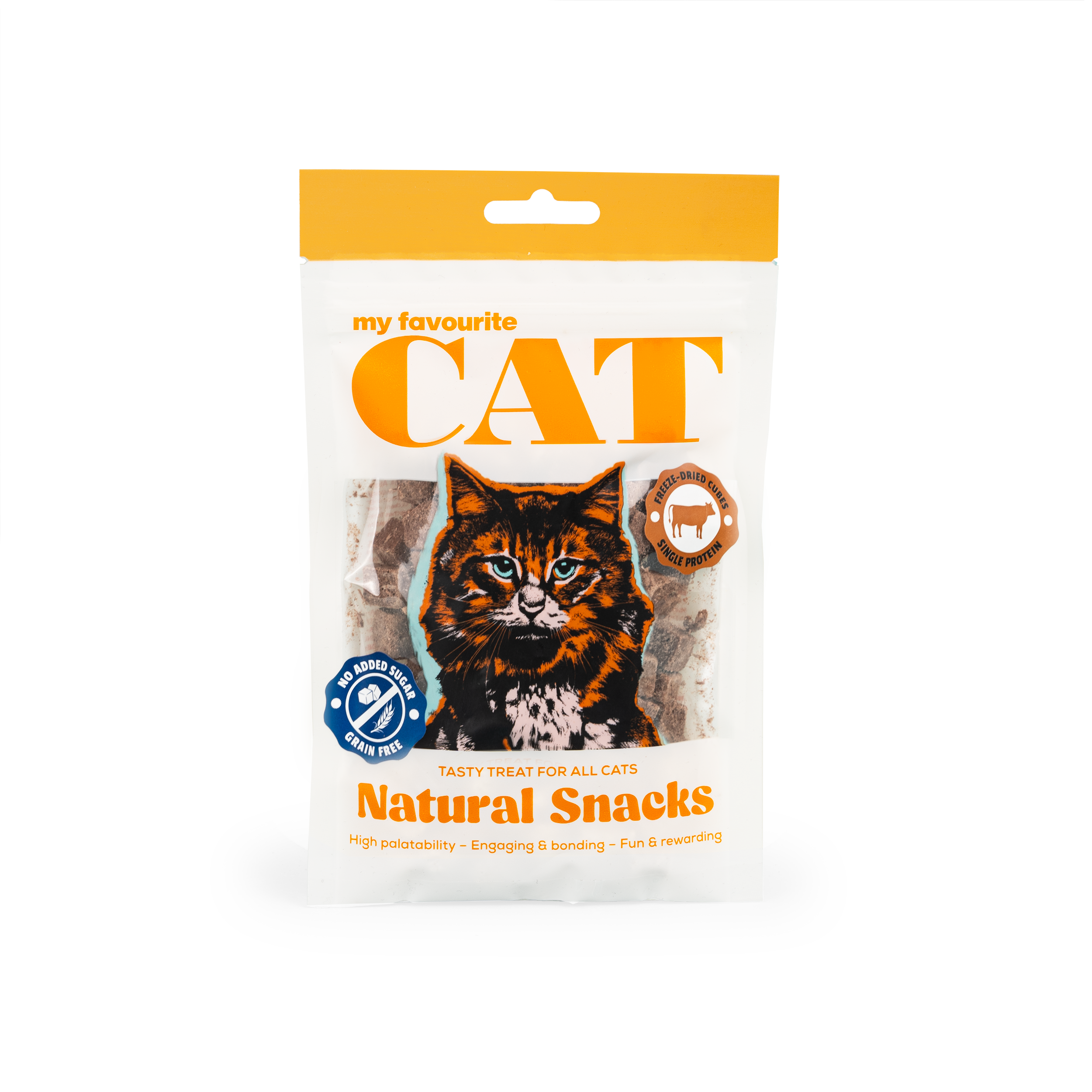 My favourite CAT - Frysetørkede terninger av oksekjøtt 30 g - Katt - Helse og pels - Hygiene - Godbiter - Dyrekassen.no