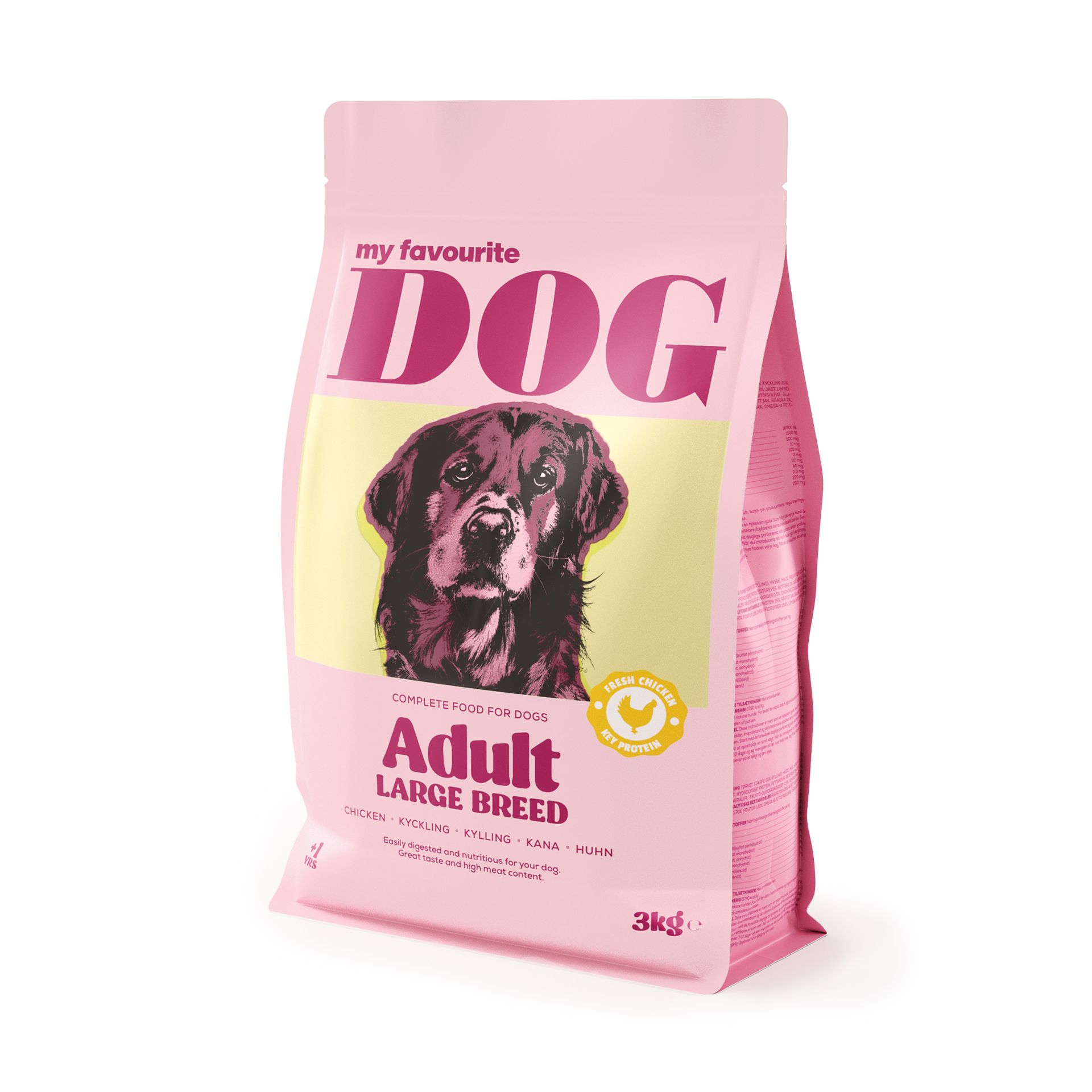My favourite DOG - Kylling til hund av stor rase 3 kg - Hund - Hundefôr - Dyrekassen.no