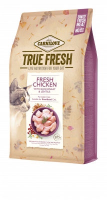 Carnilove - True Fresh Cat Kylling 4,8 kg - Katt - Helse og pels - Kosttilskudd - Tørrfôr - Dyrekassen.no