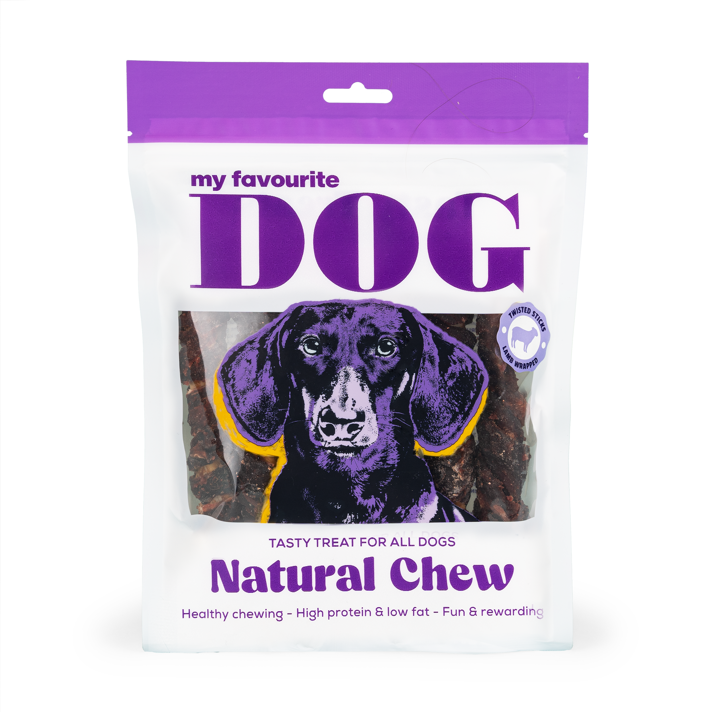 My favourite DOG - Twisted Rawhide Sticks XL - Lam 17 cm, 375 g, 8-pk - Hund - Hundegodteri - Dyrekassen.no