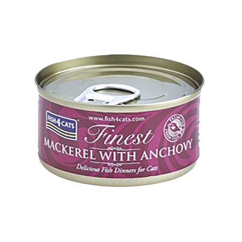 Fish4Cats - Våtfôr makrell og ansjos 70g - Katt - Helse og pels - Kosttilskudd - Våtfôr - Dyrekassen.no