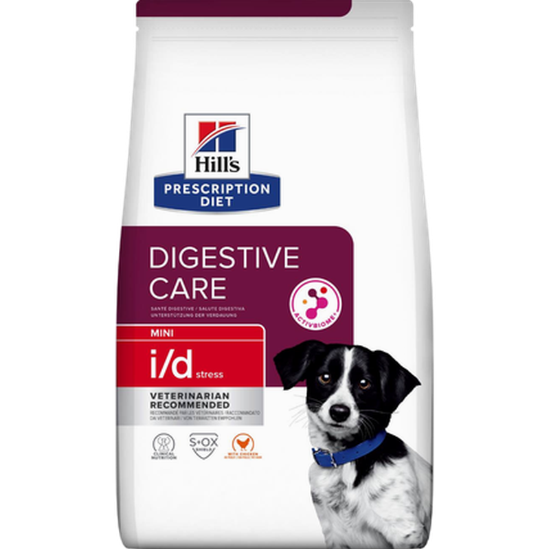 Hill's Prescription Diet Dog - i/d Digestive Care Stress Mini Chicken - Dry Dog Food 1 kg - Katt - Helse og pels - Kosttilskudd - Veterinærfôr -