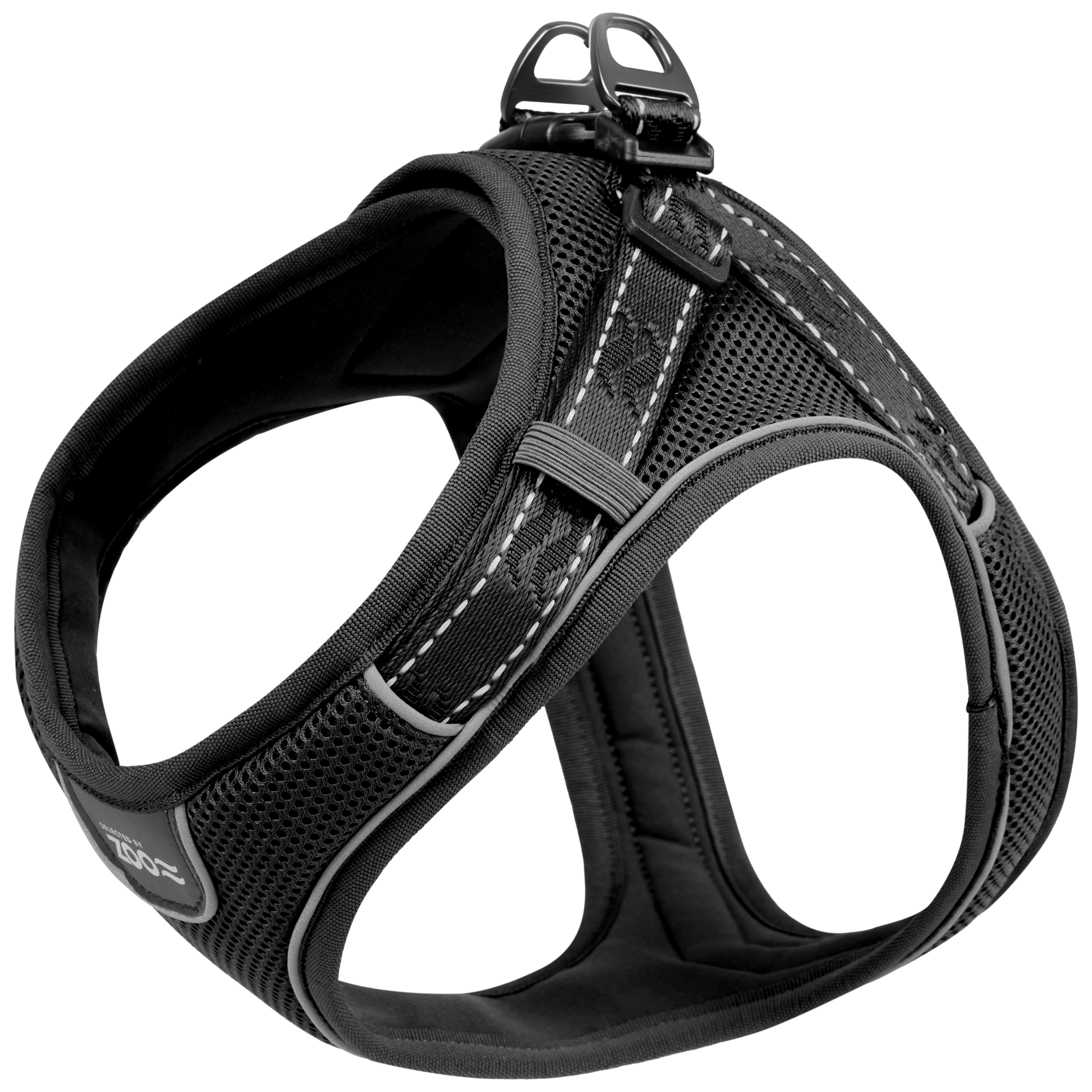 Sele Rufus Soft justerbar M Hals 20 mm x 40-50 cm Bryst 20 mm x 52-62 cm Svart