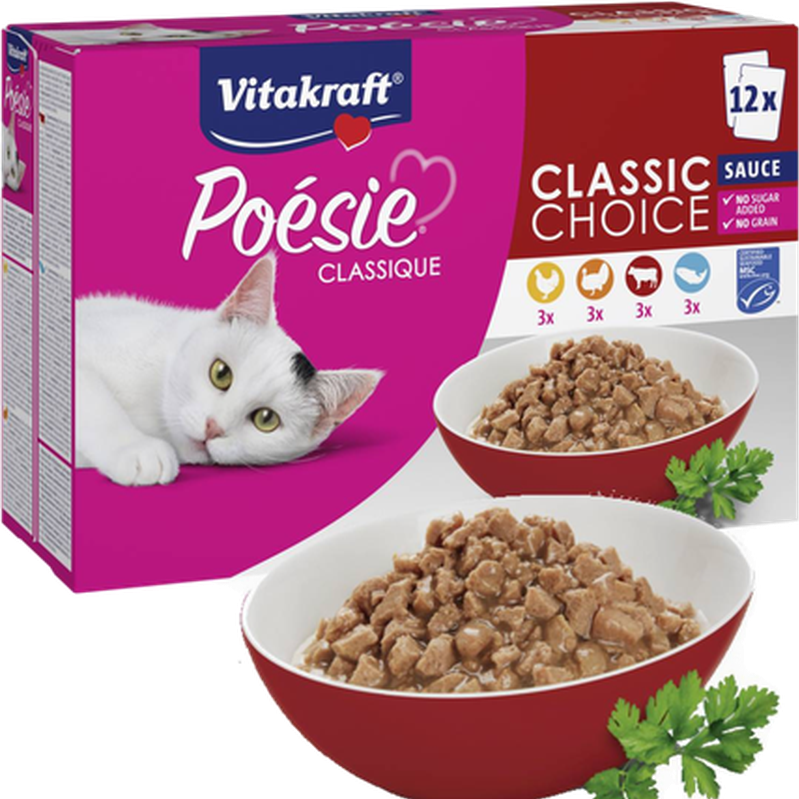 Vitakraft Poésie Classique Sauce MSC 85 g x 12