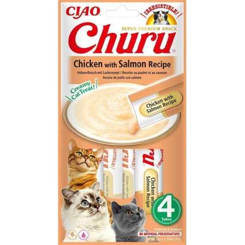 Cat Creamy Treat Chicken with Salmon