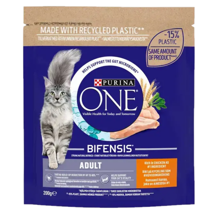 Purina ONE - Voksen Kylling 1,5 kg - Katt - Helse og pels - Kosttilskudd - Tørrfôr - Dyrekassen.no