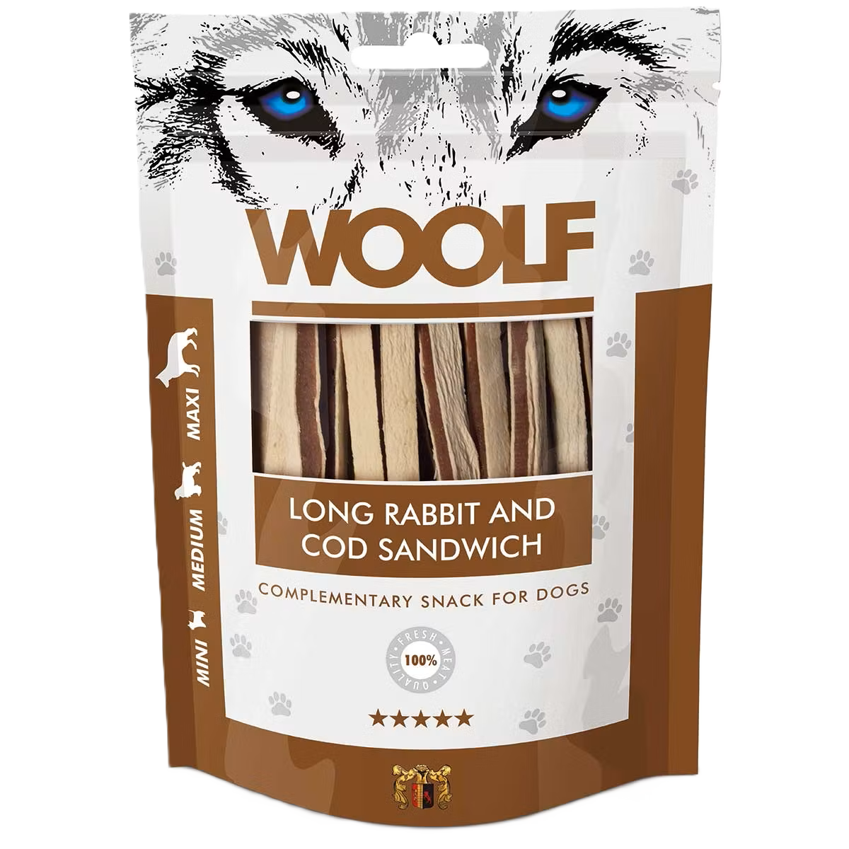 WOOLF Long Rabbit and Cod Sandwich 100g