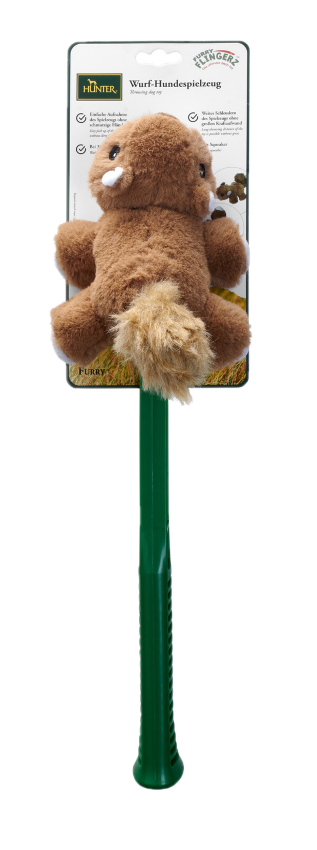 Hunter - Hundeleketøy Flingerz Furry Squirrel With Launcher - Hund - Klær og dekken - Sokker og sko - Kasteleker - Dyrekassen.no
