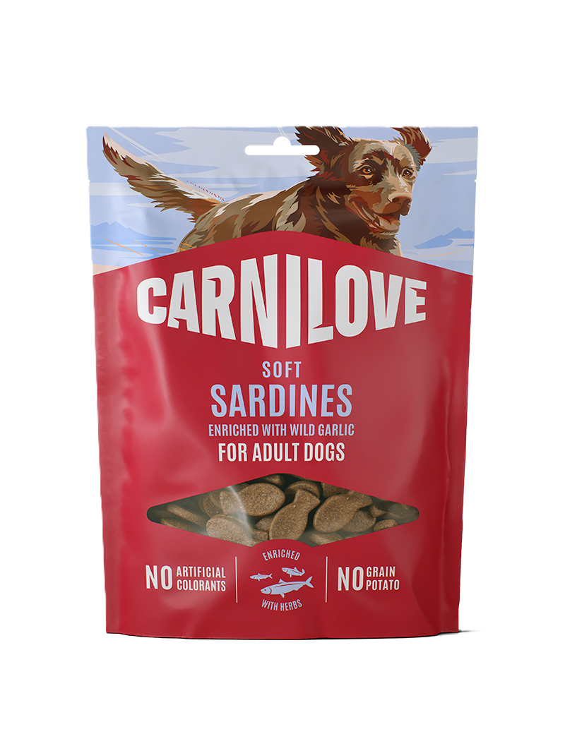 Carnilove Dog Soft snack Sardines enriched with Wild garlic 200g