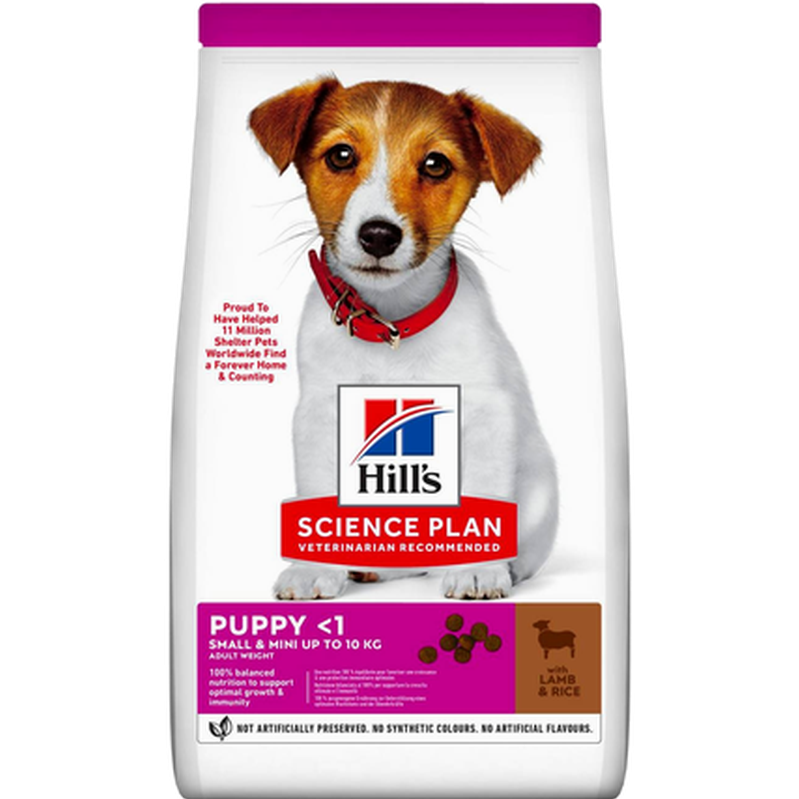 Hills Science Plan - Puppy Small & Mini Lamb & Rice 1,5 kg - Hund - Hundefôr - Dyrekassen.no