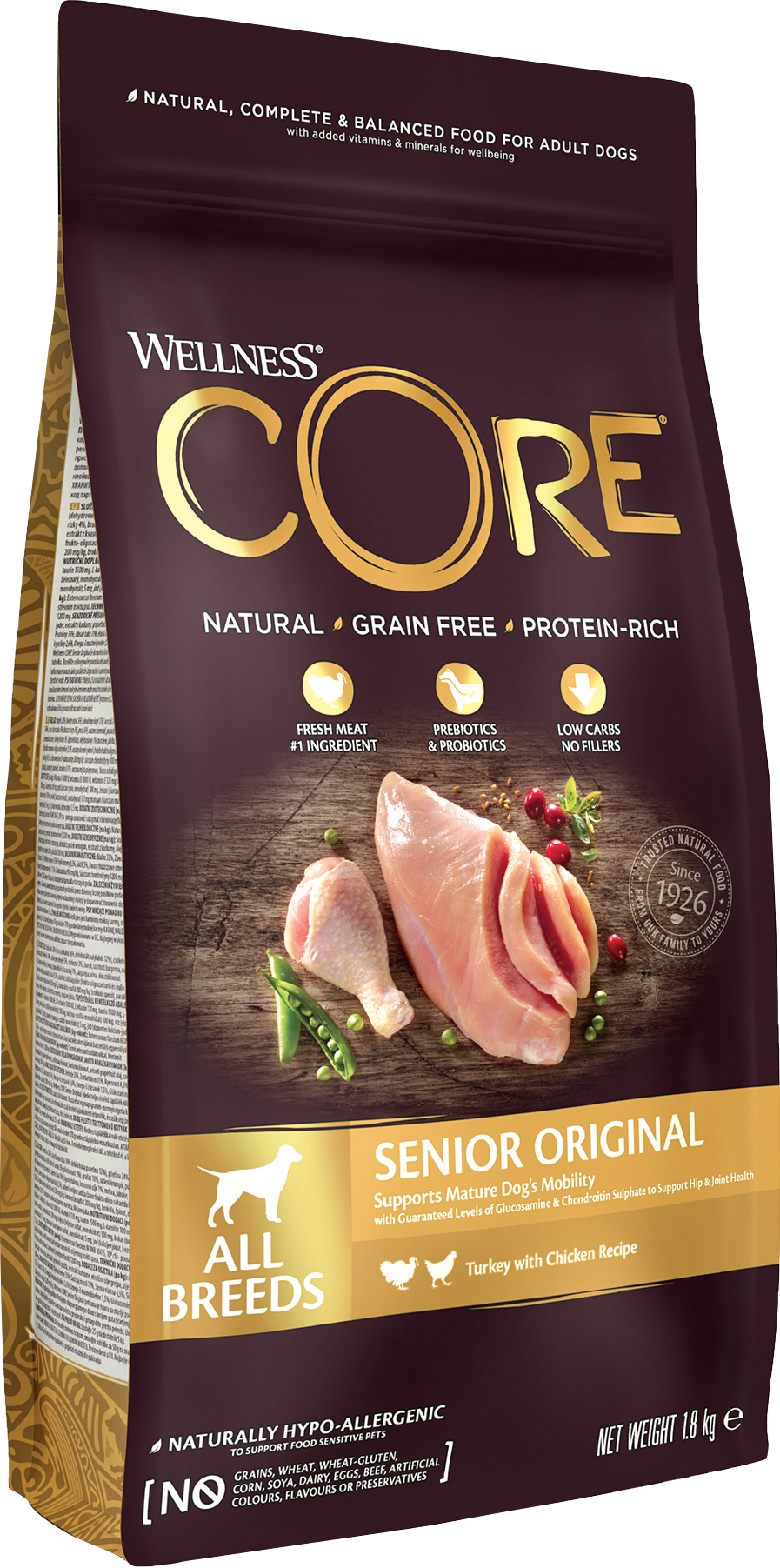 CORE Petfood Dog Senior Original All Breed Chicken & Turkey Dry