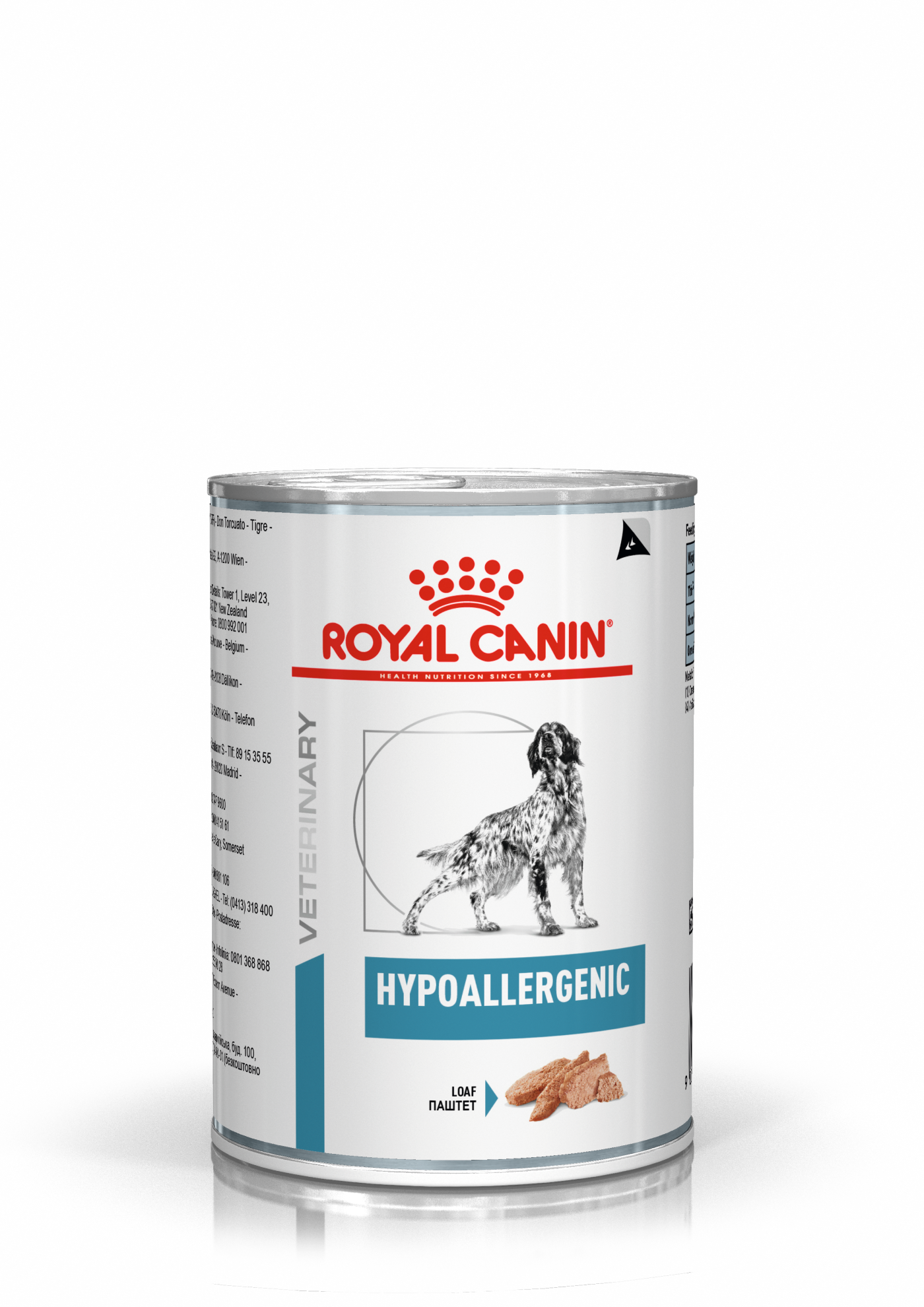 Royal Canin Veterinary Diets Dog - Derma Hypoallergenic Loaf Can våtfôr for hunder 400 g - Katt - Helse og pels - Kosttilskudd - Veterinærfôr -