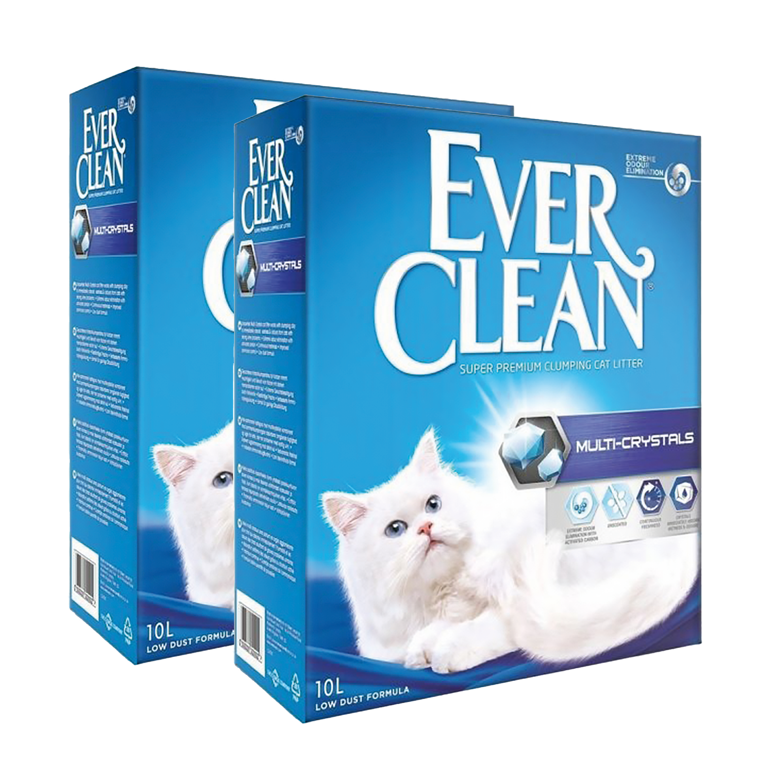 Ever Clean - Multi-Crystals - Cat Litter 10 L x 2 - Katt - Helse og pels - Hygiene - Kattesand - Dyrekassen.no