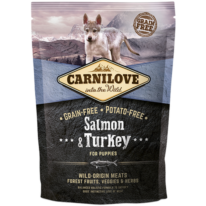 Carnilove - Valp med laks og kalkun 1,5 kg - Hund - Hundefôr - Dyrekassen.no