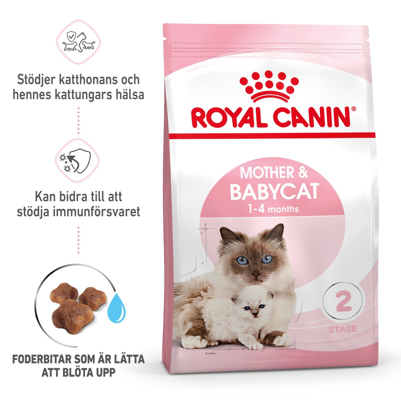 Mother & Babycat tørrfôr til katter og kattunger 10 kg