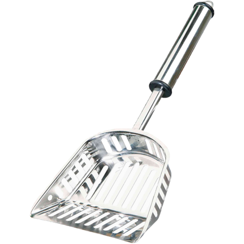 Søppelspade i rustfritt stål Grå Medium