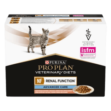 Purina Pro Plan Veterinary Diets Feline NF Advanced Laks 10-pakning (10x85g)
