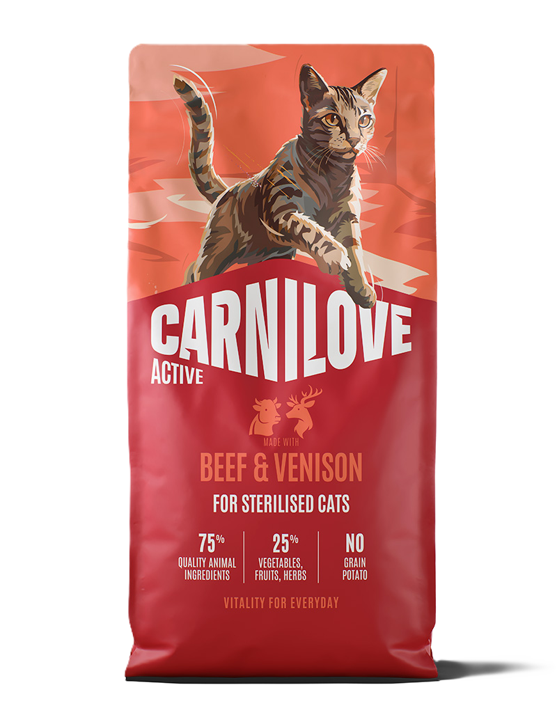 Active Cat Beef & Venison for Sterilised Adult All Breeds