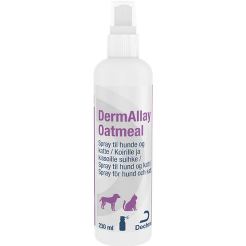 Dechra - DermAllay Oatmeal Spray Conditioner for hunder, katter og hester 230 ml - Hund - Dyrekassen.no