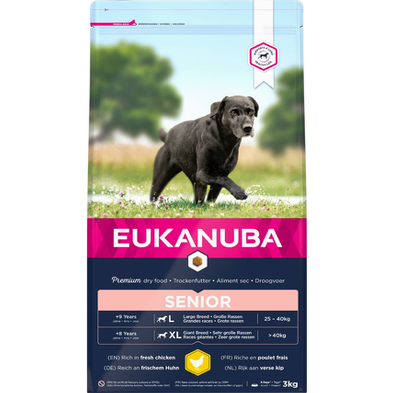 Eukanuba - Dog Senior Large Breed Lam og ris 12 kg - Hund - Hundefôr - Dyrekassen.no