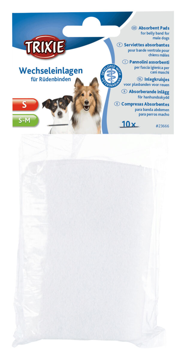 Trixie - Absorberende innlegg for hannhundbeskyttere, M, 10 stk. - Hund - Helse og pels - Pelspleie - Shampoo og pleie - Bilbelte til hund -