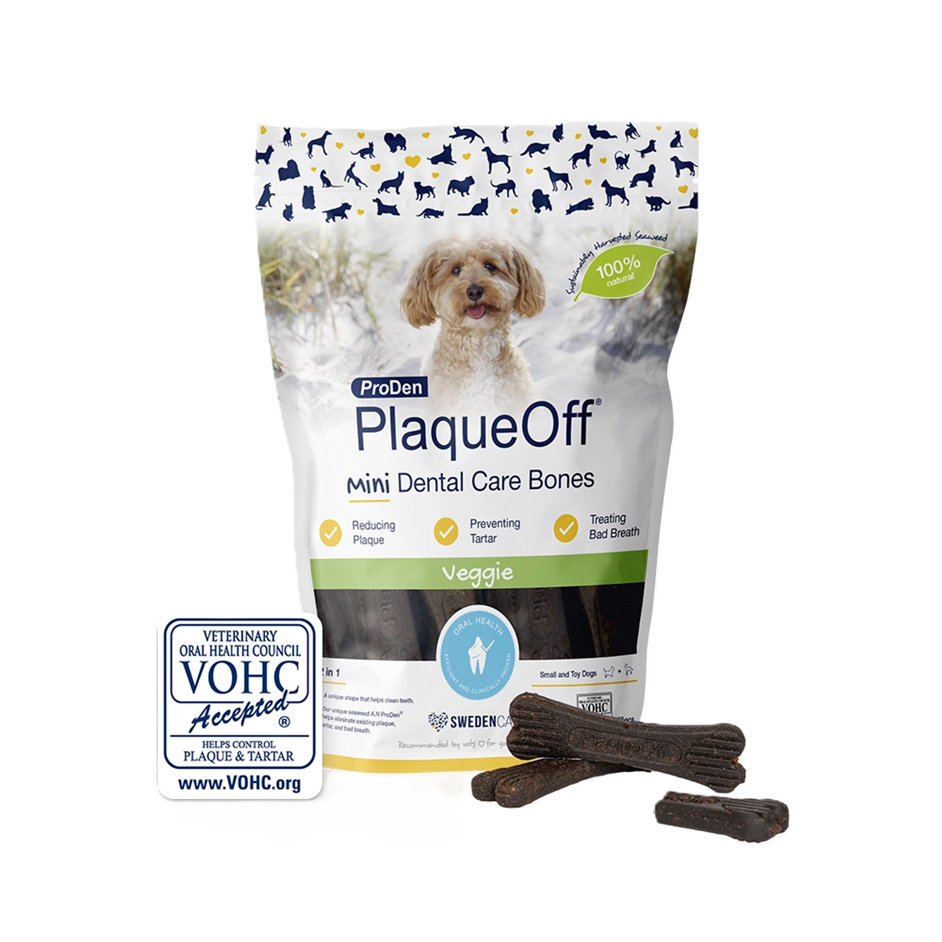 Mini Dental Care Bones - Veggie-smak