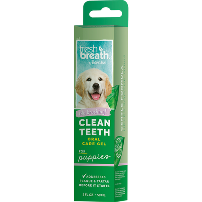 TropiClean - Clean Teeth OralCare Gel Puppy 59 ml - Hund - Hundepleie - Tannkrem og tannbørste - Dyrekassen.no