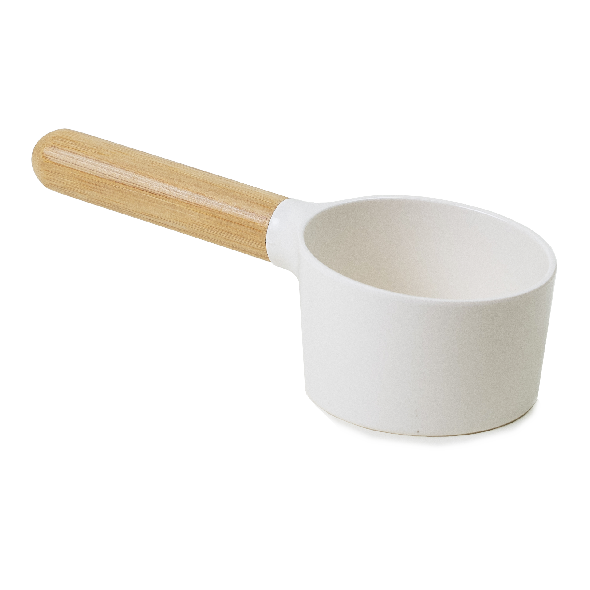 Fôrbøtte Bambus 120 ml, hvit S