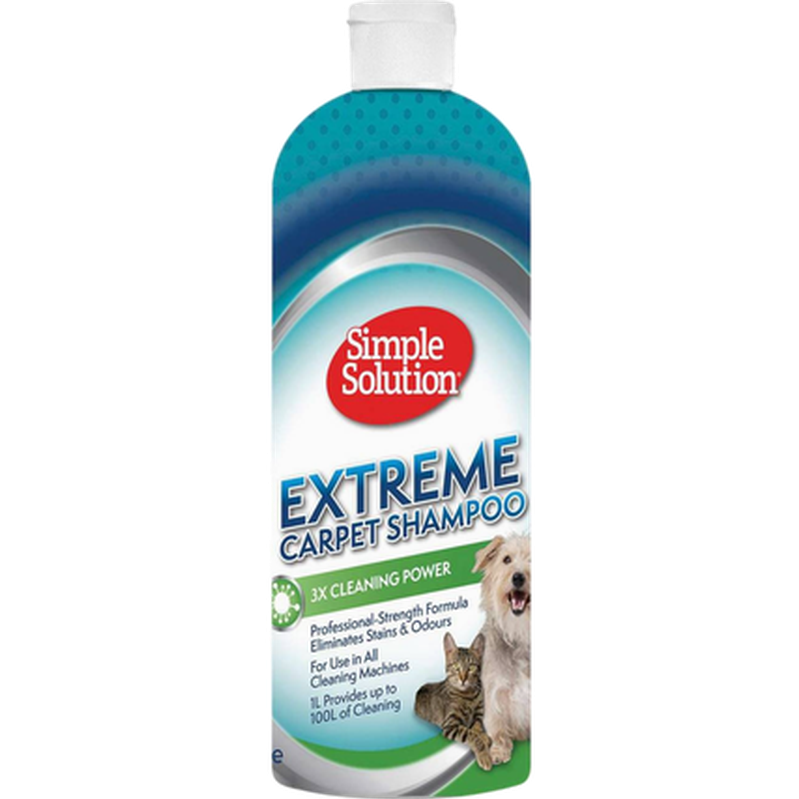 Simple Solution - Extreme Carpet Shampoo 1 L - Hund - Helse og pels - Trimmekniver og napping - Trolleys - Dyrekassen.no