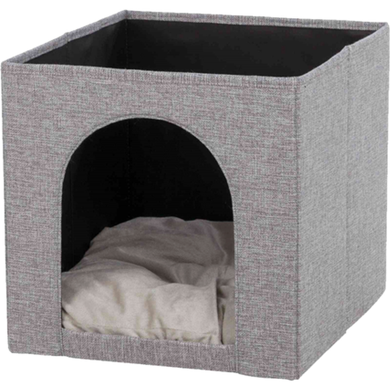 Trixie - Ella Kosehule til hylle Grå 33 x 33 x 37 cm - Katt - Transportbur - Tilbehør - Kattehuler - Dyrekassen.no