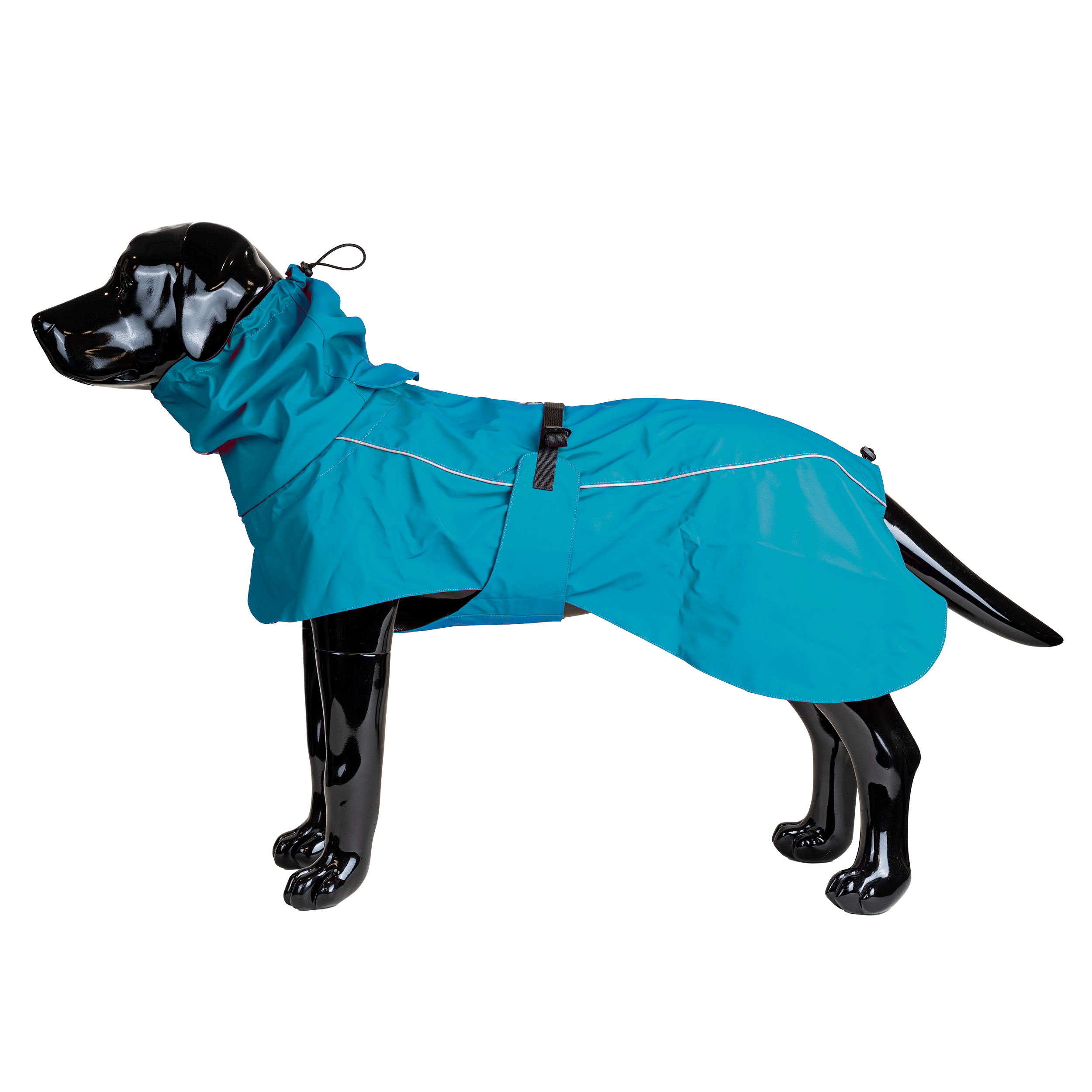 Selected by ZOO - Regnfrakk Drop, M, 40cm, Turkis - Hund - Hundebur - Hundeklær - Dyrekassen.no
