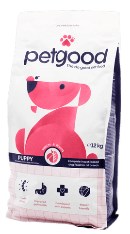 Petgood Insektbasert fullfôr for valper i alle størrelser