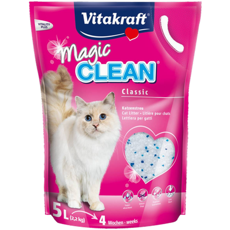 Vitakraft - Magic Clean 6 x 5 L - Katt - Helse og pels - Hygiene - Kattesand - Dyrekassen.no