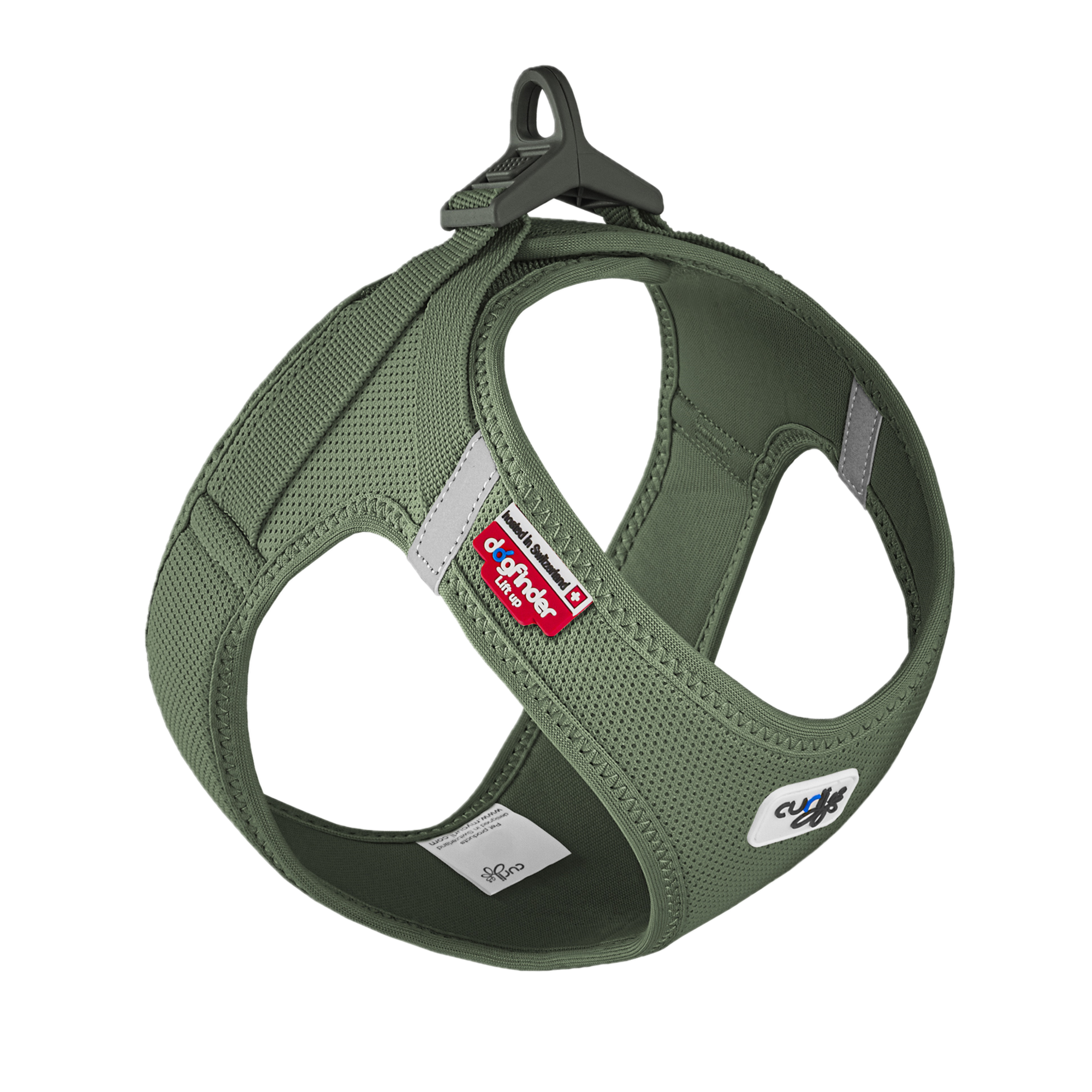 Curli Vest med selelås i luftnett - Step in Moss X-Small