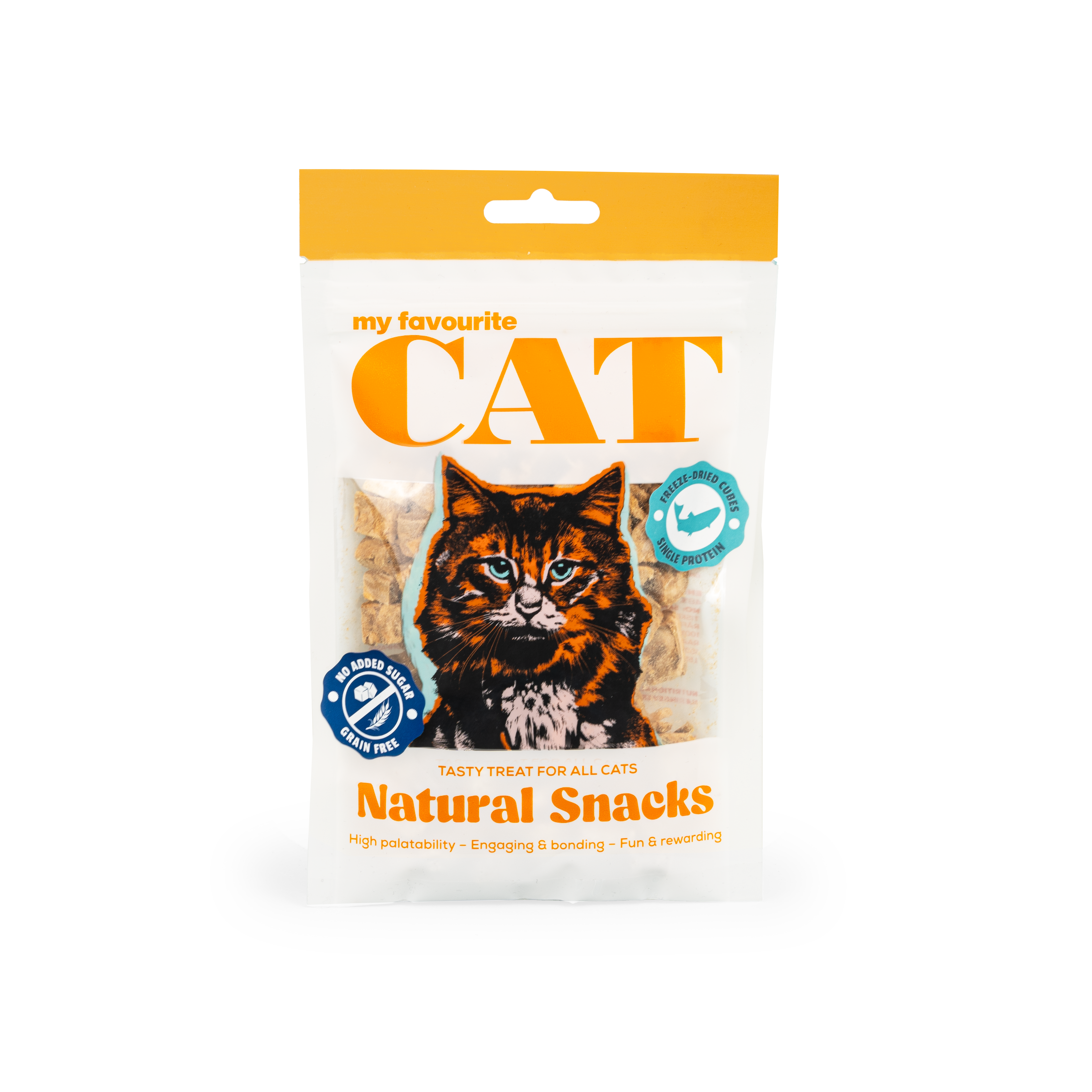 My favourite CAT - Frysetørket laks i terninger 30 g - Katt - Helse og pels - Hygiene - Godbiter - Dyrekassen.no