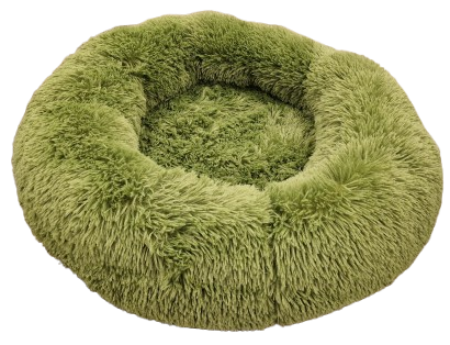 Donut hundeseng med minneskum Grønn