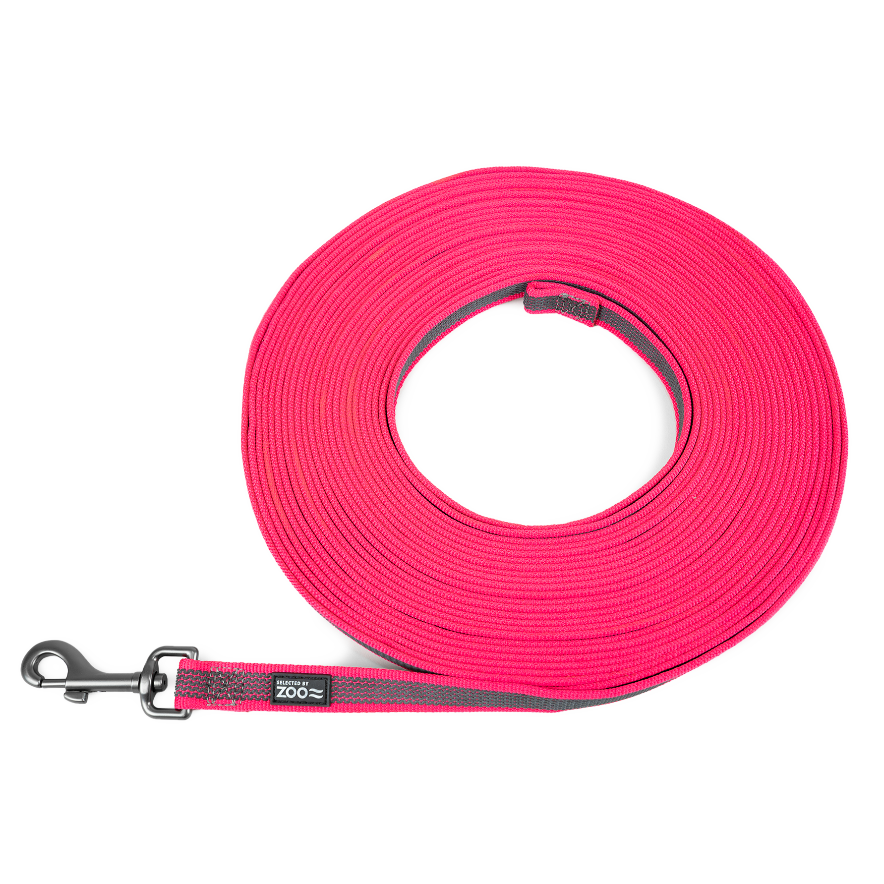 Selected by ZOO - Rufus sklisikkert tau 20 mm x 15 m, rosa - Hund - Kobbel og bånd - Flexi bånd - Langliner og sporliner - Dyrekassen.no