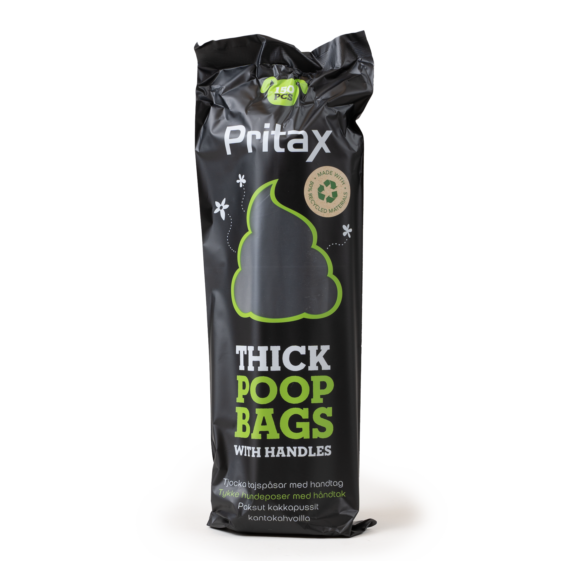 Pritax Bæsjeposer Thick 150-p Svart