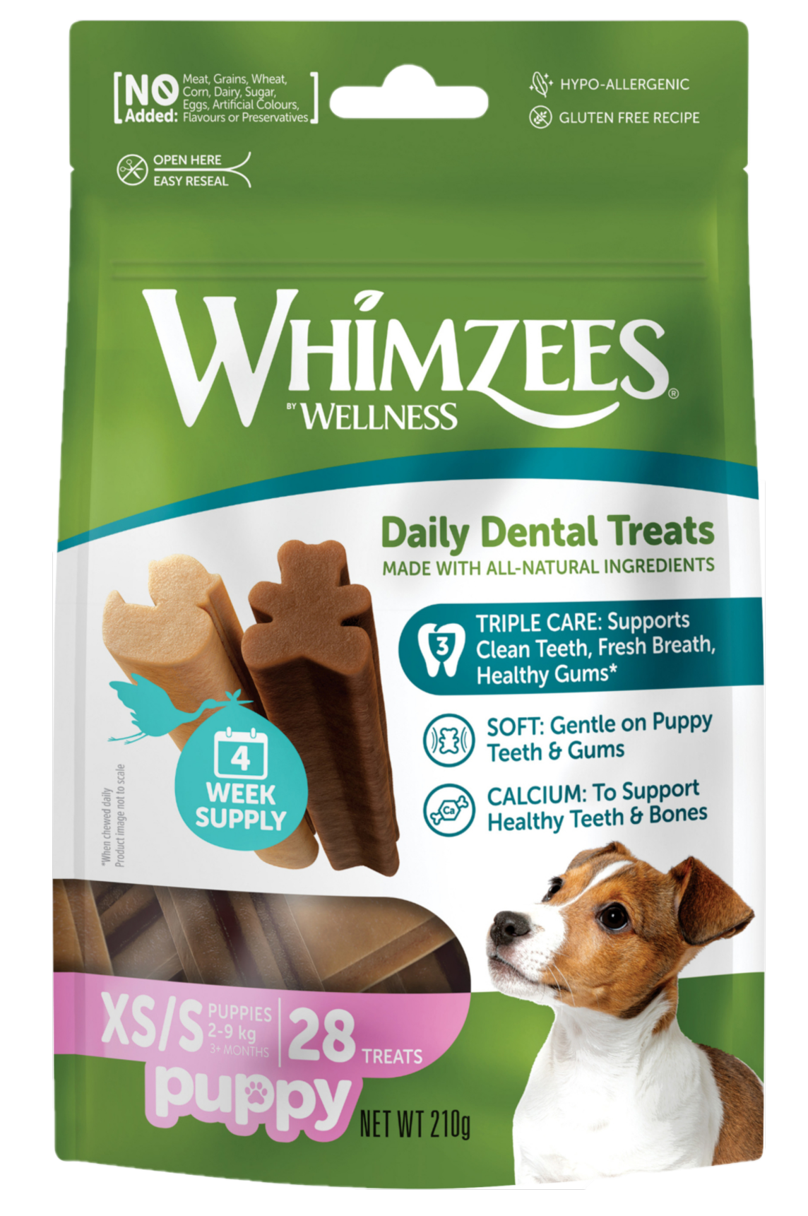 Whimzees - Puppy Value Bag Mix XS/S 28 stk. - Hund - Hundegodteri - Dyrekassen.no