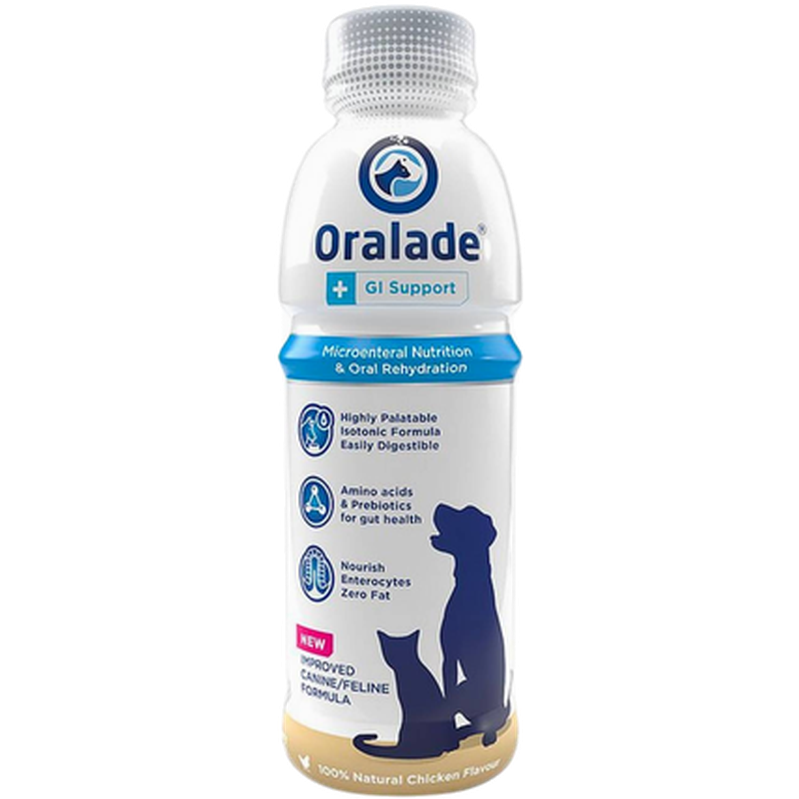 Oralade - Oralade GI Support for hunder og katter 500 ml - Hund - Hundens Apotek - Mage og tarm - Dyrekassen.no