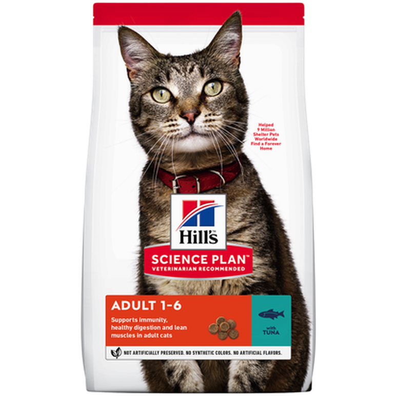 Hills Science Plan - Hills Science Plan Feline Adult Optimal Care Tuna - Dry Cat Food 3 kg - Katt - Helse og pels - Kosttilskudd - Tørrfôr -