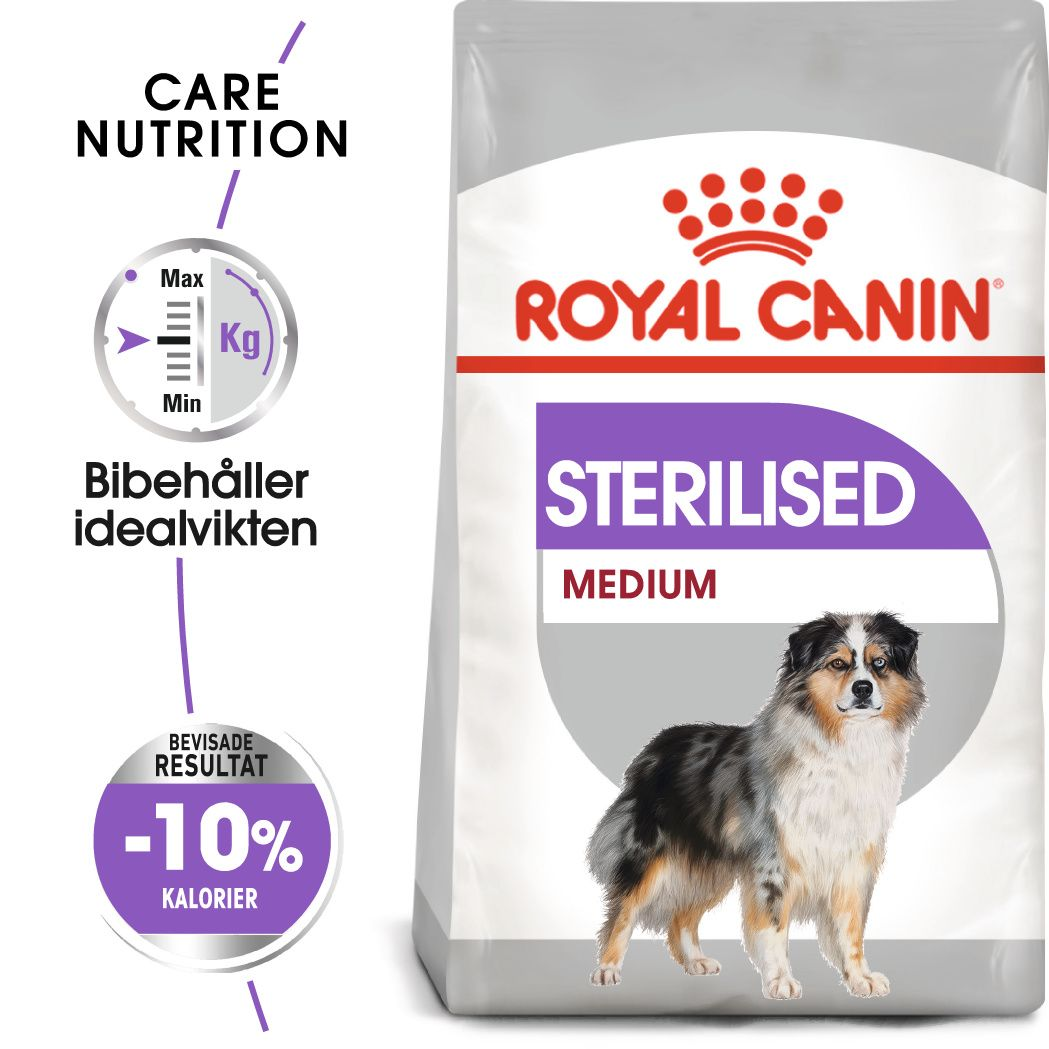 Royal Canin - Sterilisert tørrfôr for voksne medium hunder 3 kg - Hund - Hundefôr - Dyrekassen.no