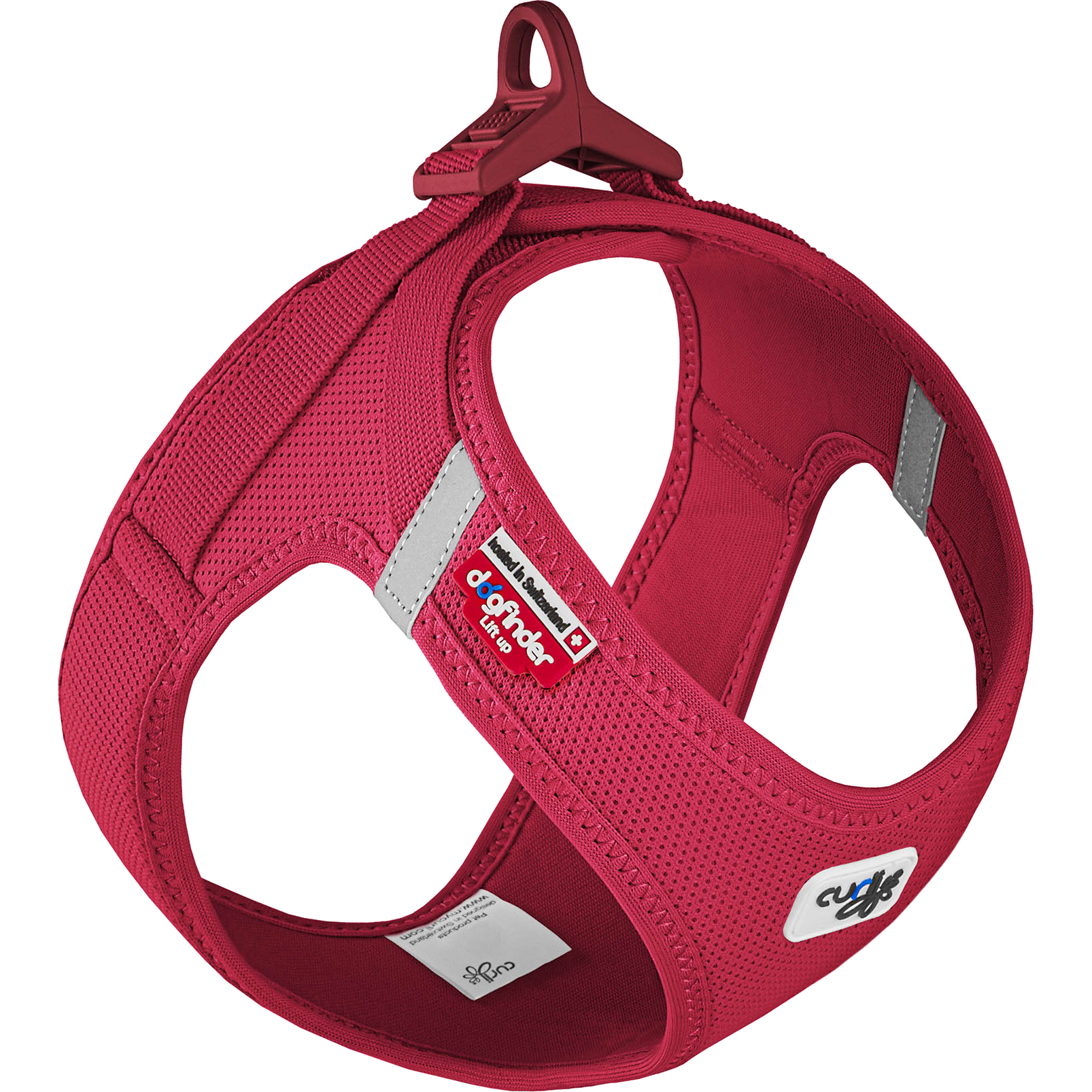 Curli - Vest Harness Clasp Air-Mesh - Step i rødt XX-Small - Hund - Hundebur - Hundeseler - Dyrekassen.no