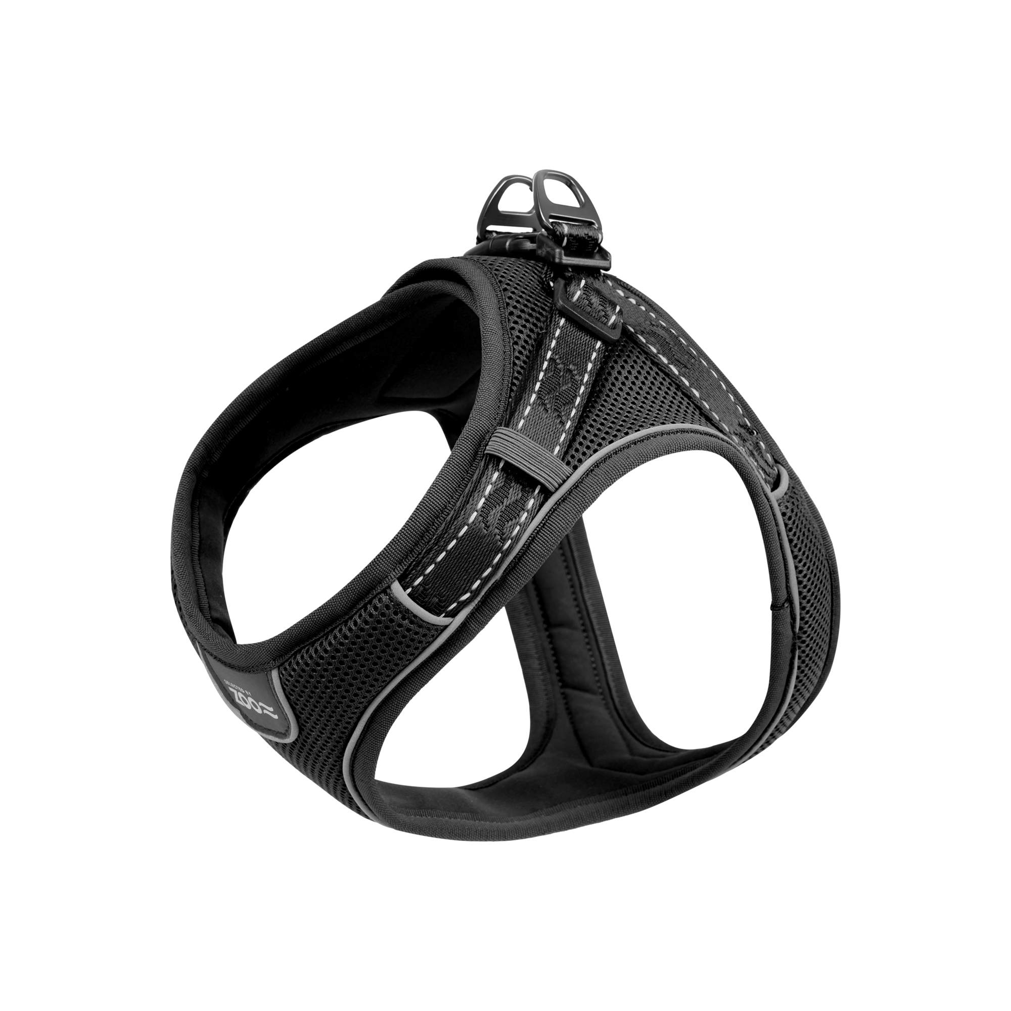 Sele Rufus Soft justerbar XXS Hals 15 mm x 24-30 cm Bryst 15 mm x 30-38 cm Svart