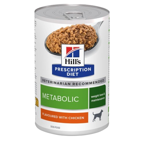 Hill's Prescription Diet Dog - Metabolic Weight Kylling hermetikk - våtfôr til hund 370 g - Katt - Helse og pels - Kosttilskudd - Veterinærfôr -