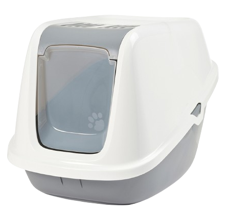 Savic - Kattetoalett Nestor Giant - hvit-kullgrå 75,5 x 56 x 55,5 cm - Katt - Helse og pels - Hygiene - Kattetoalett og tilbehør - Dyrekassen.no
